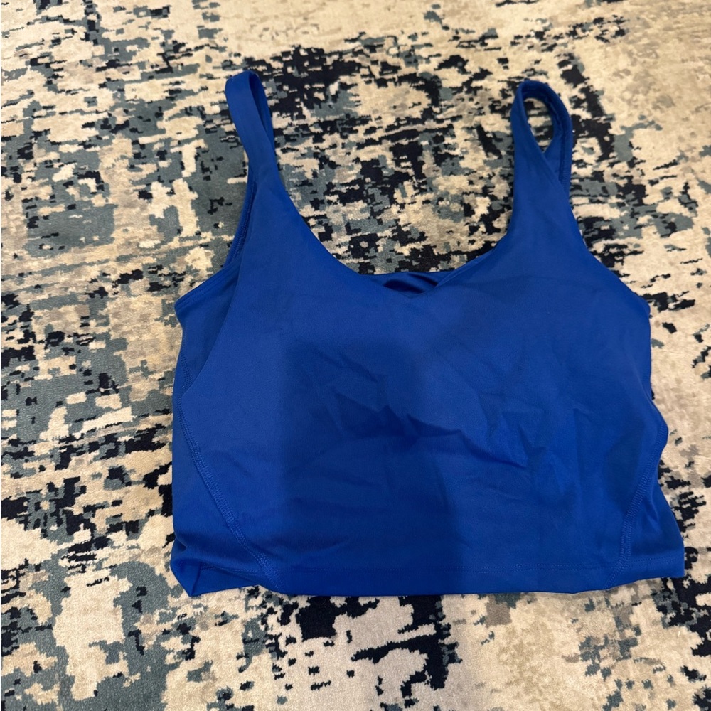 Royal blue activewear top